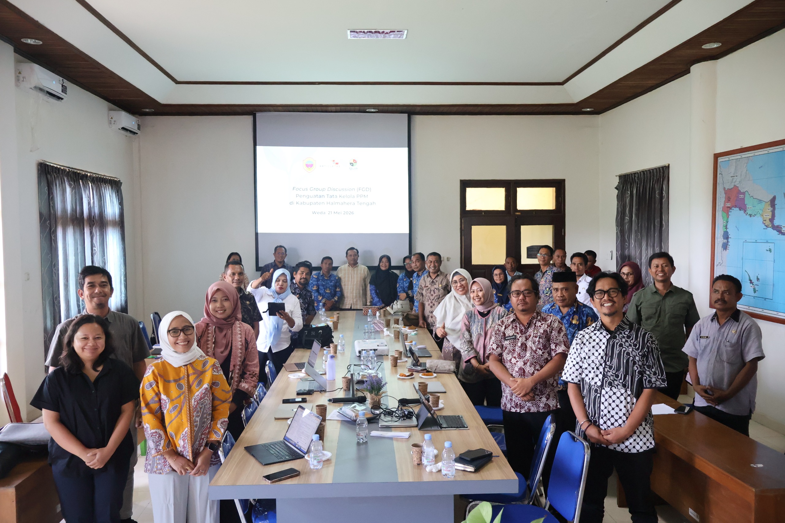 FGD Penguatan Tata Kelola PPM di Halmahera Tengah, yang dilaksanakan oleh Article33, Buku Suba Institute dan Pemda Halmahera Tengah
